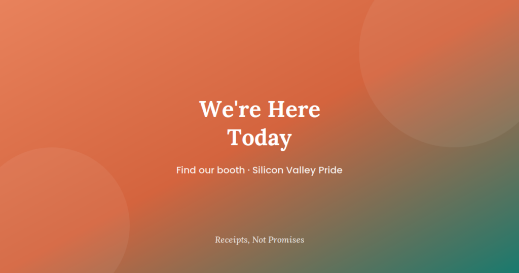 We’re at Silicon Valley Pride Today | Protecht Health