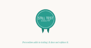 Badge reading Still test on doxy-PEP